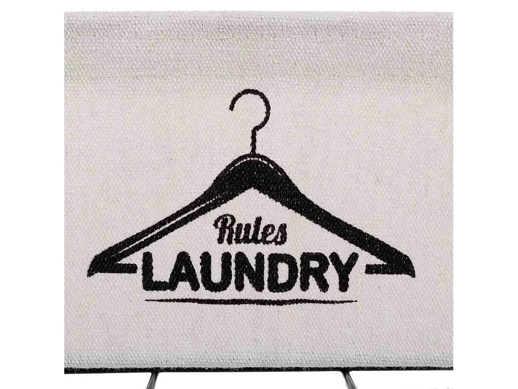 Panier de rangement en métal et tissu 20x11x12