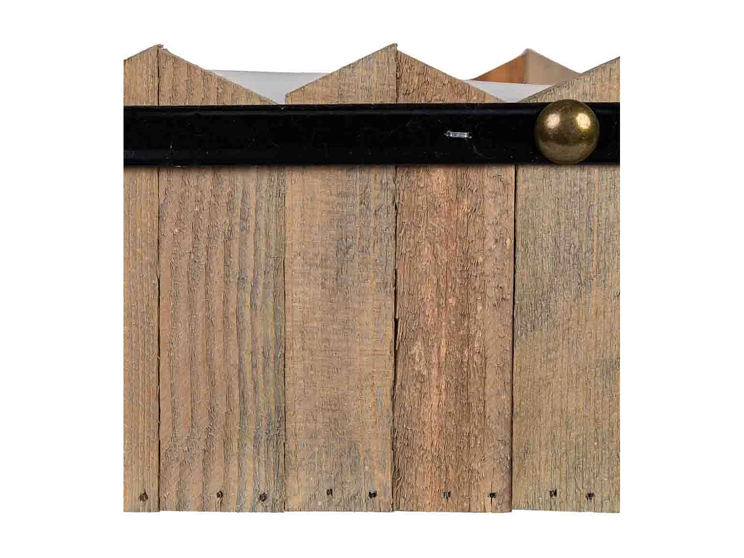 Panier rectangulaire en bois bleu 27x19x10/11,5h cm