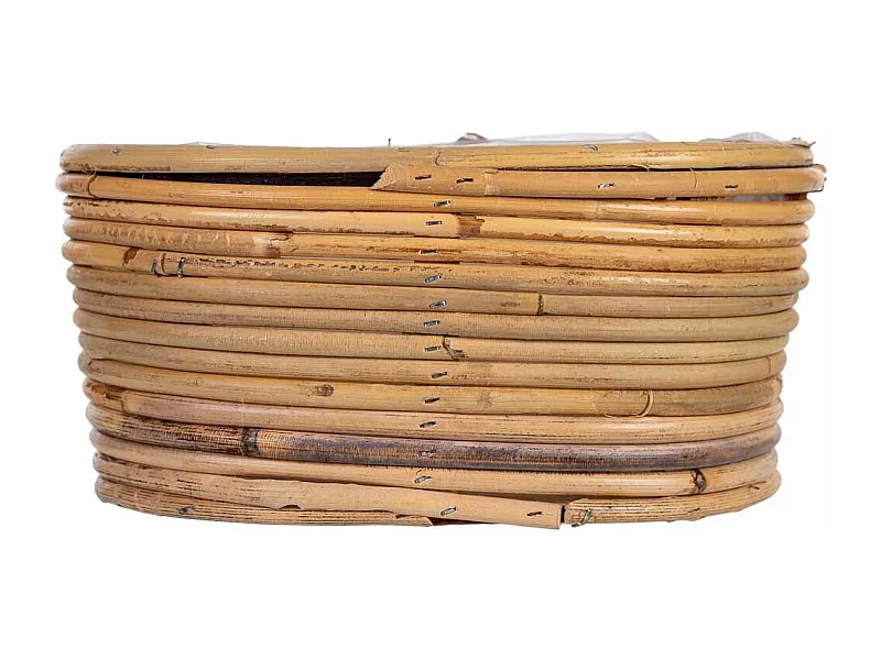 Panier ovale en bambou 25x19x11h cm