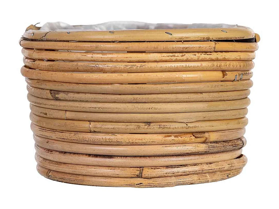 Cesto oval em bambu 25x19x11h cm