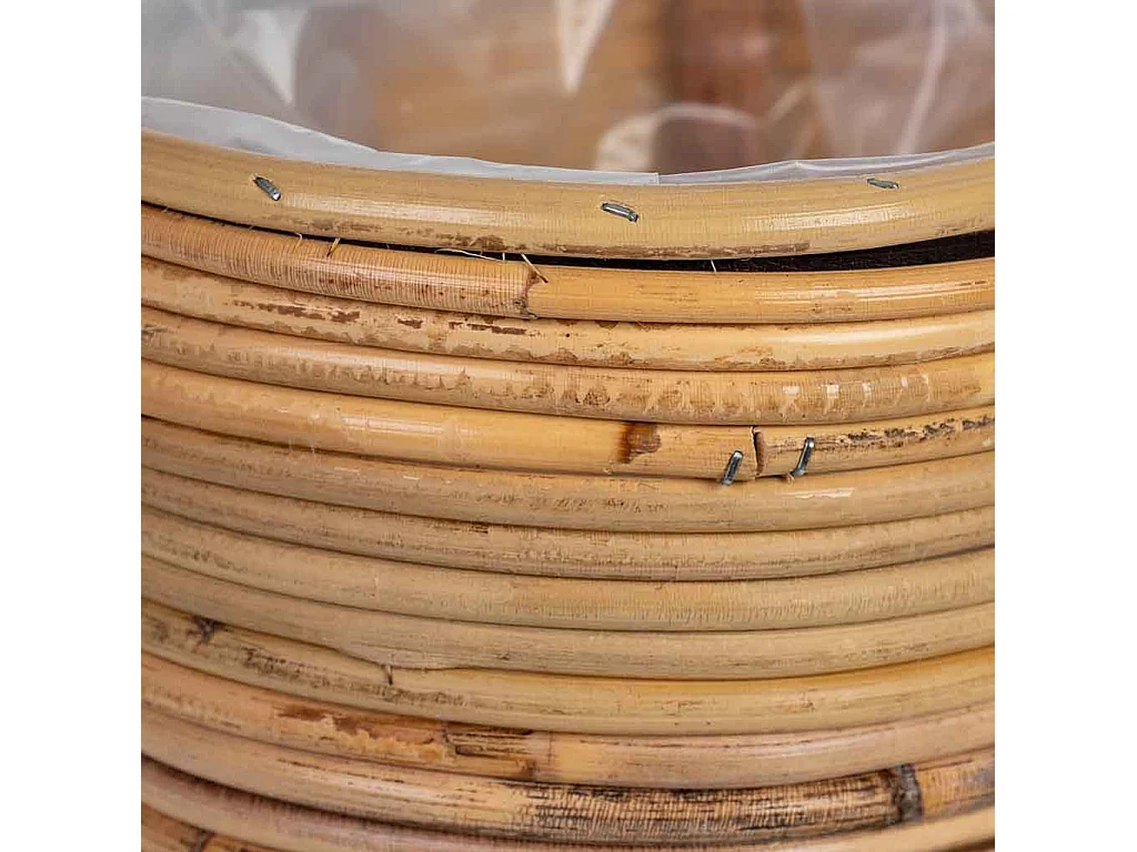 Cesto oval em bambu 25x19x11h cm