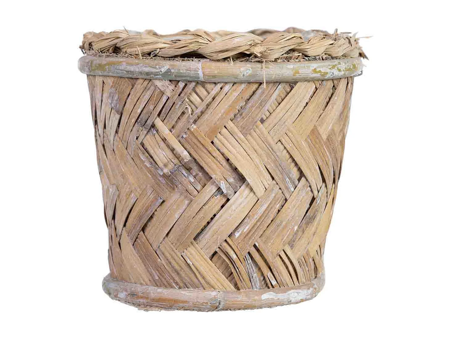 Panier ovale marron 24x13x12h cm