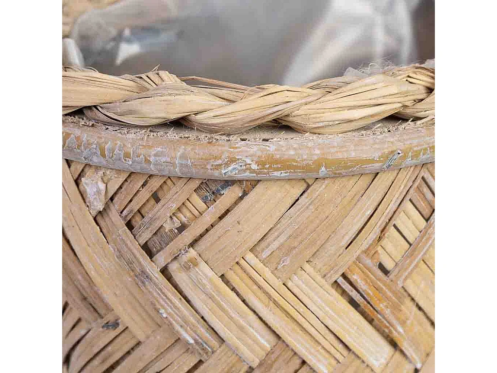 Panier ovale marron 24x13x12h cm