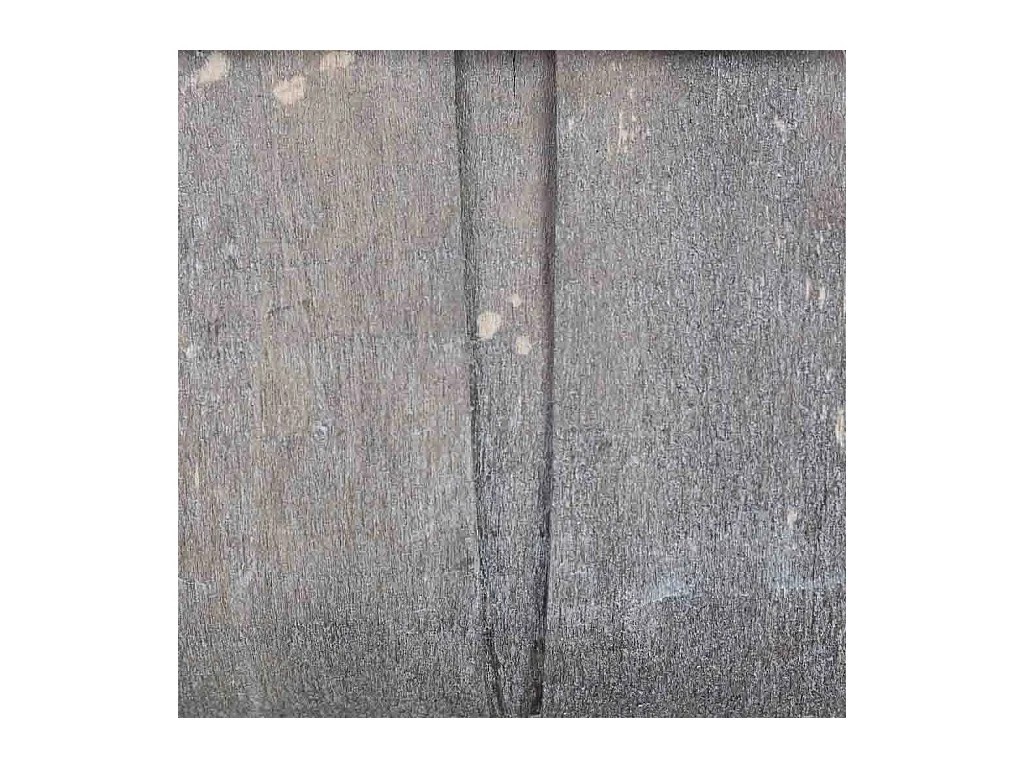 Panier ovale en bois bleu 25x17x11h cm