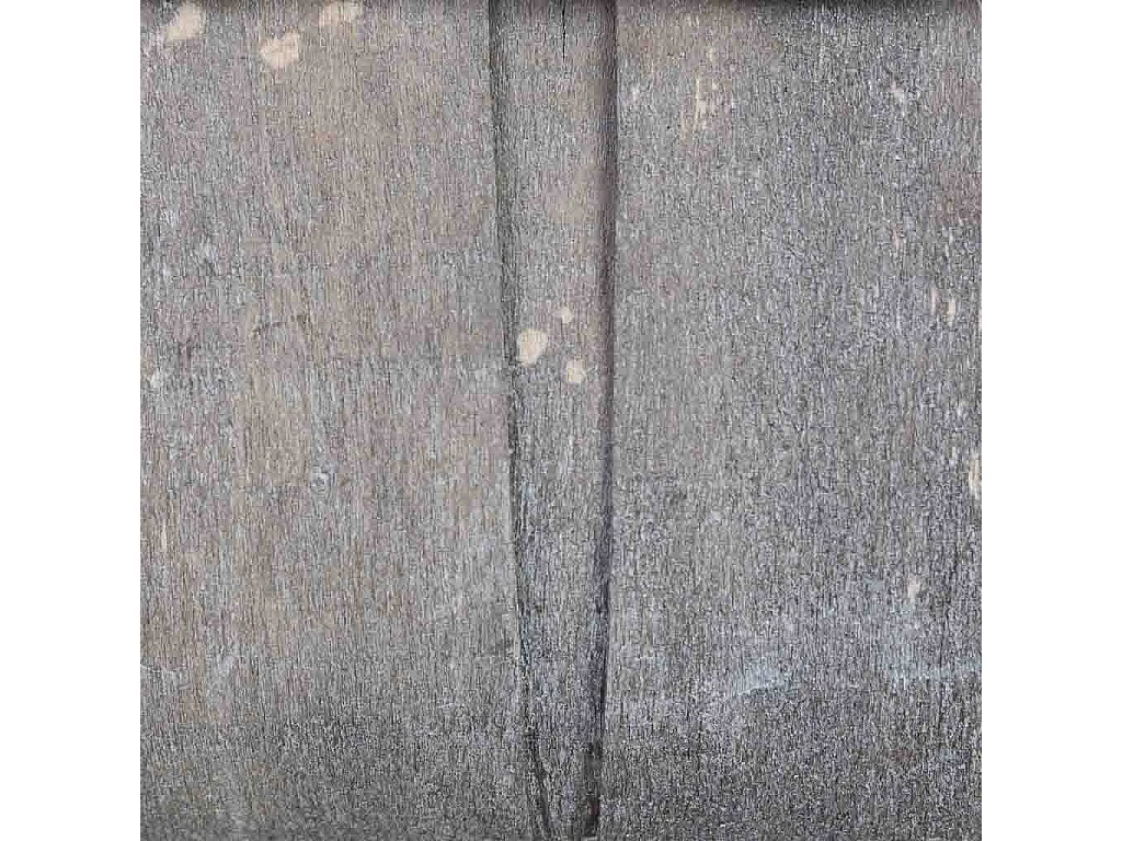 Cesto oval em madeira azul 25x17x11h cm