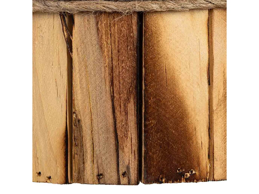 Panier rond en bois 19x19x10h cm