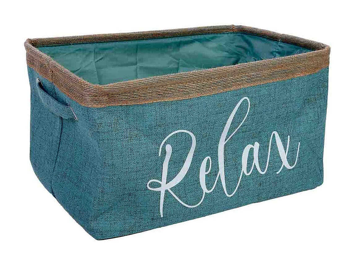 Panier de rangement en tissu 36x24x20