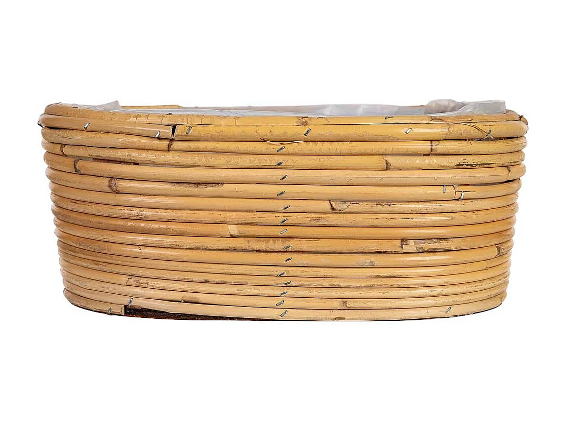 Cesto oval em bambu 30x21x12h cm