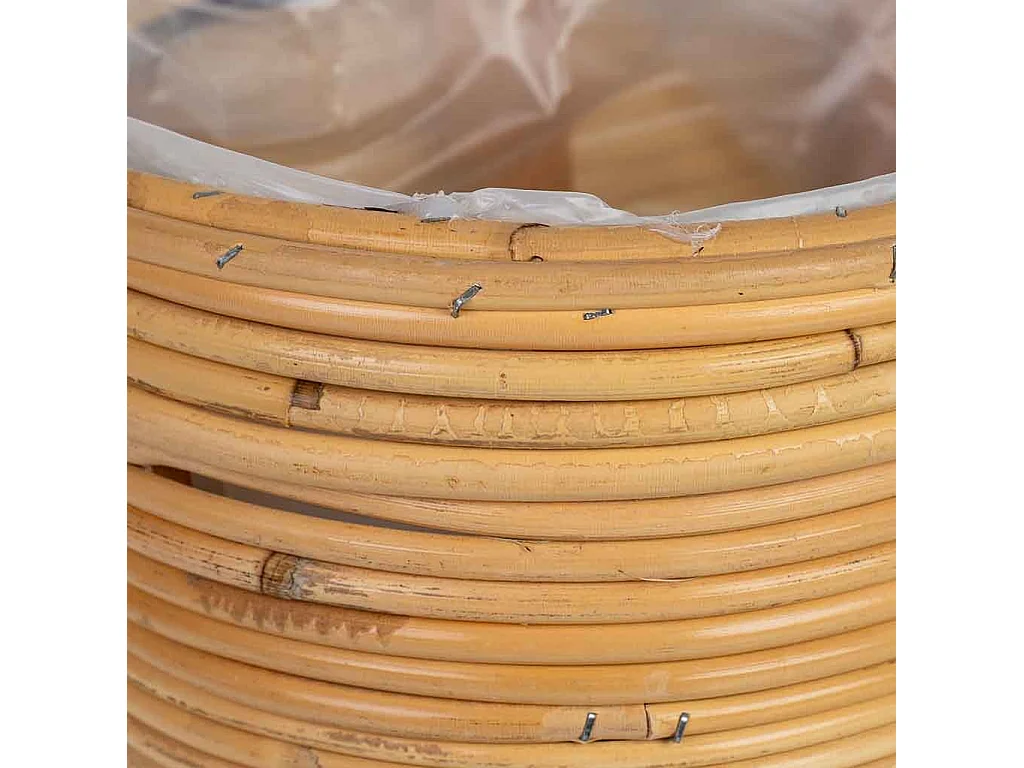 Cesto oval em bambu 30x21x12h cm