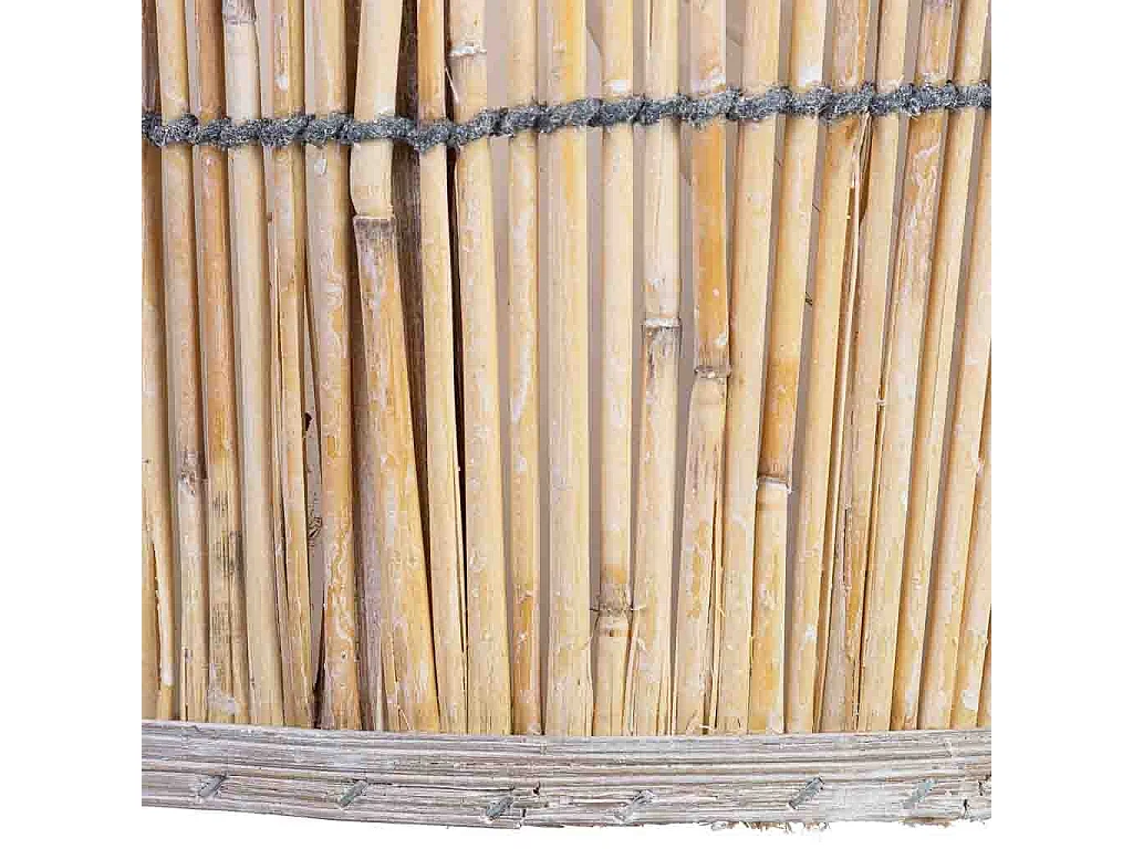 Panier rond en bambou marron 24x24x14h cm