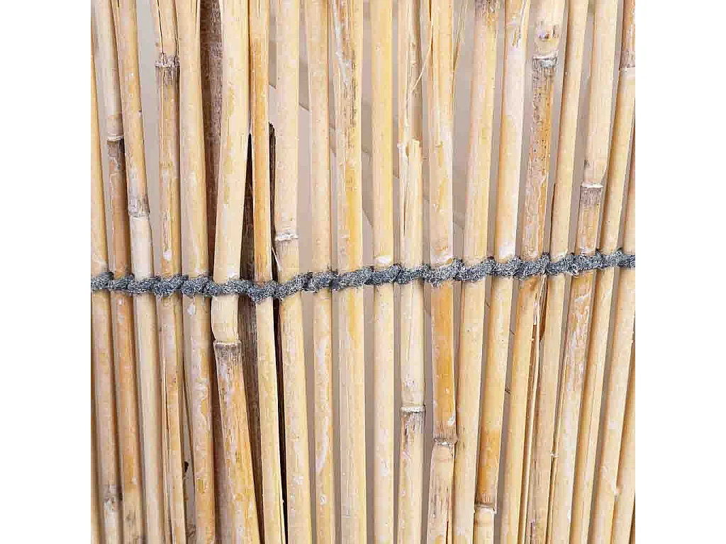 Panier rond en bambou marron 24x24x14h cm