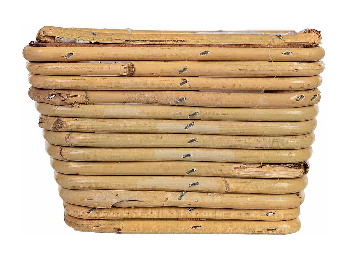 Cesto quadrado em bambu 15x15x10h cm