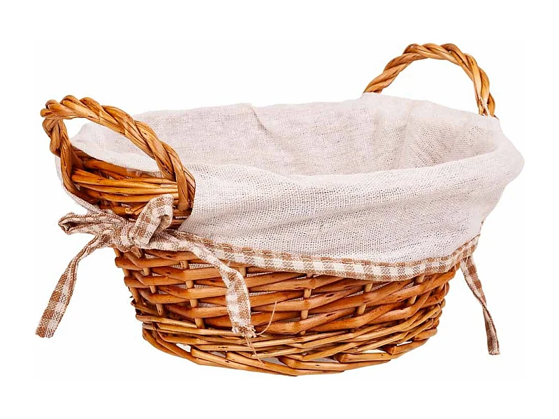 Panera mimbre forrada D23x11h cm