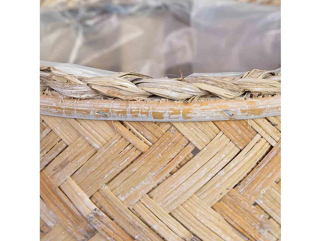 Panier rond marron 23x23x12h cm