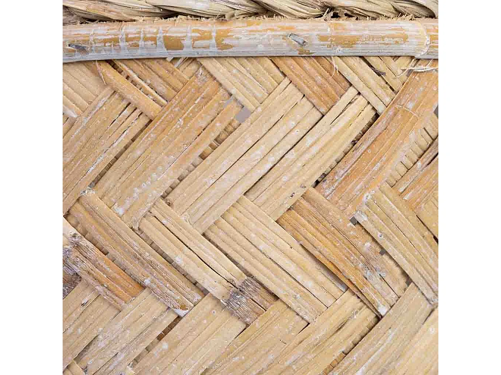 Panier rond marron 23x23x12h cm