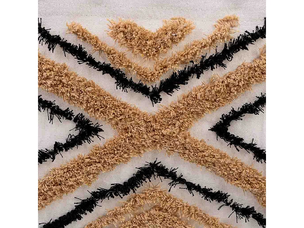 Panier de rangement en métal et tissu 46x33x23/33 cm