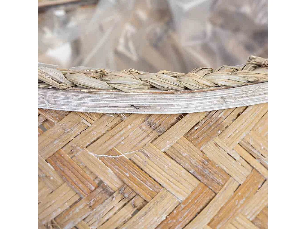 Panier ovale marron 33x25x12h cm