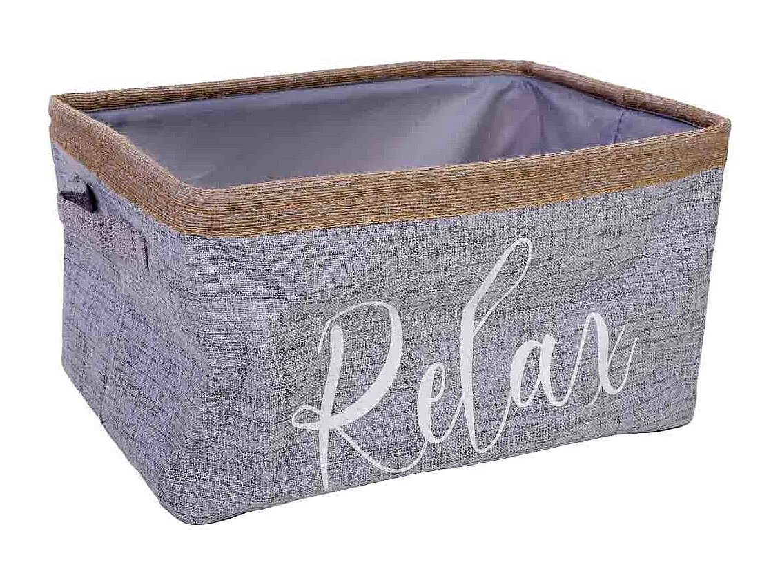 Panier de rangement en tissu 36x24x20