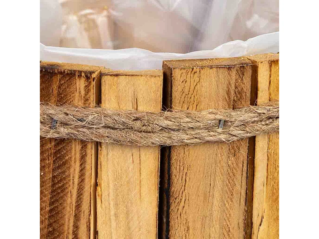 Panier rond en bois 15x15x9h cm