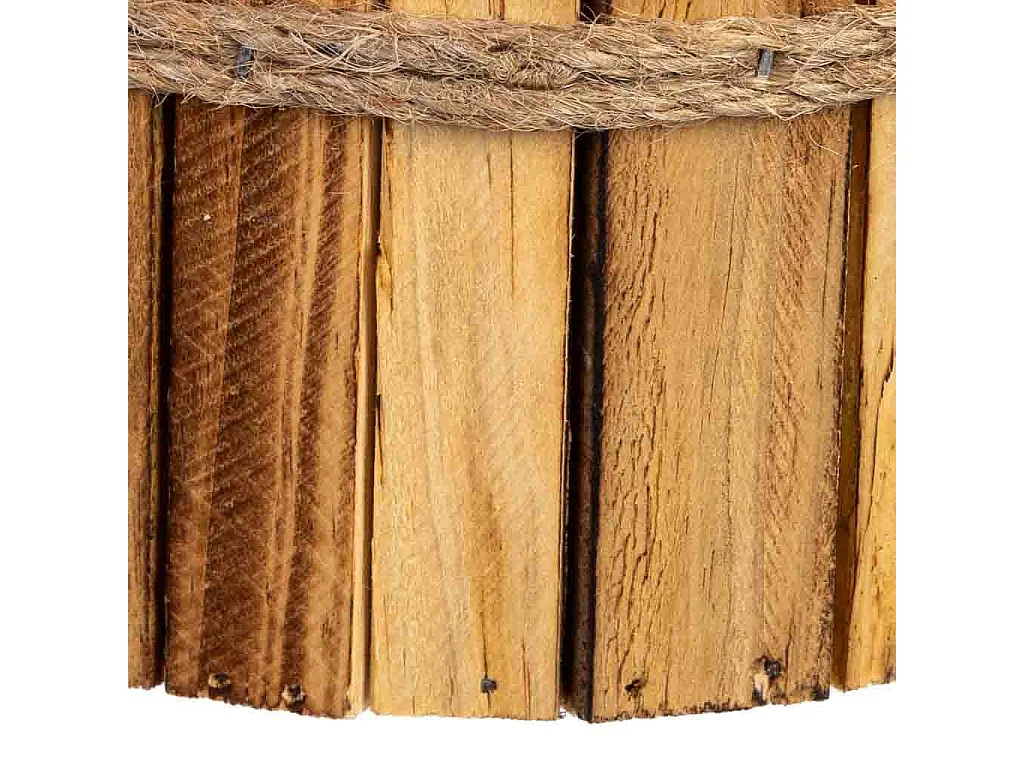 Panier rond en bois 15x15x9h cm