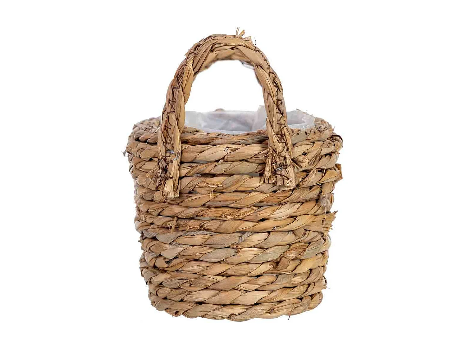 Panier ovale en corde avec anses 24x15x12h cm