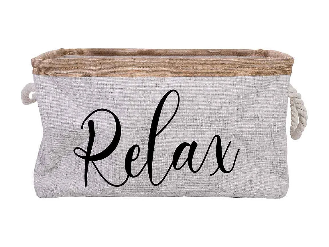 Cesto de almacenamiento de tela 36x24x20