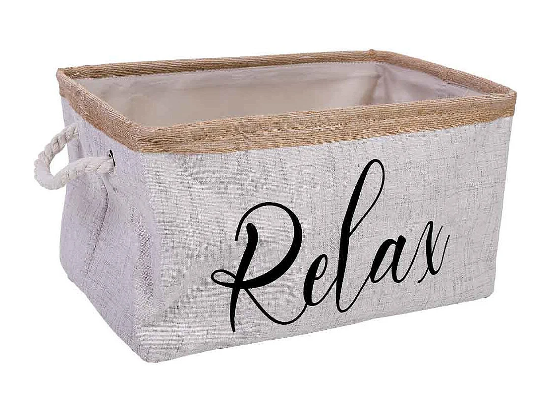 Cesto de almacenamiento de tela 36x24x20