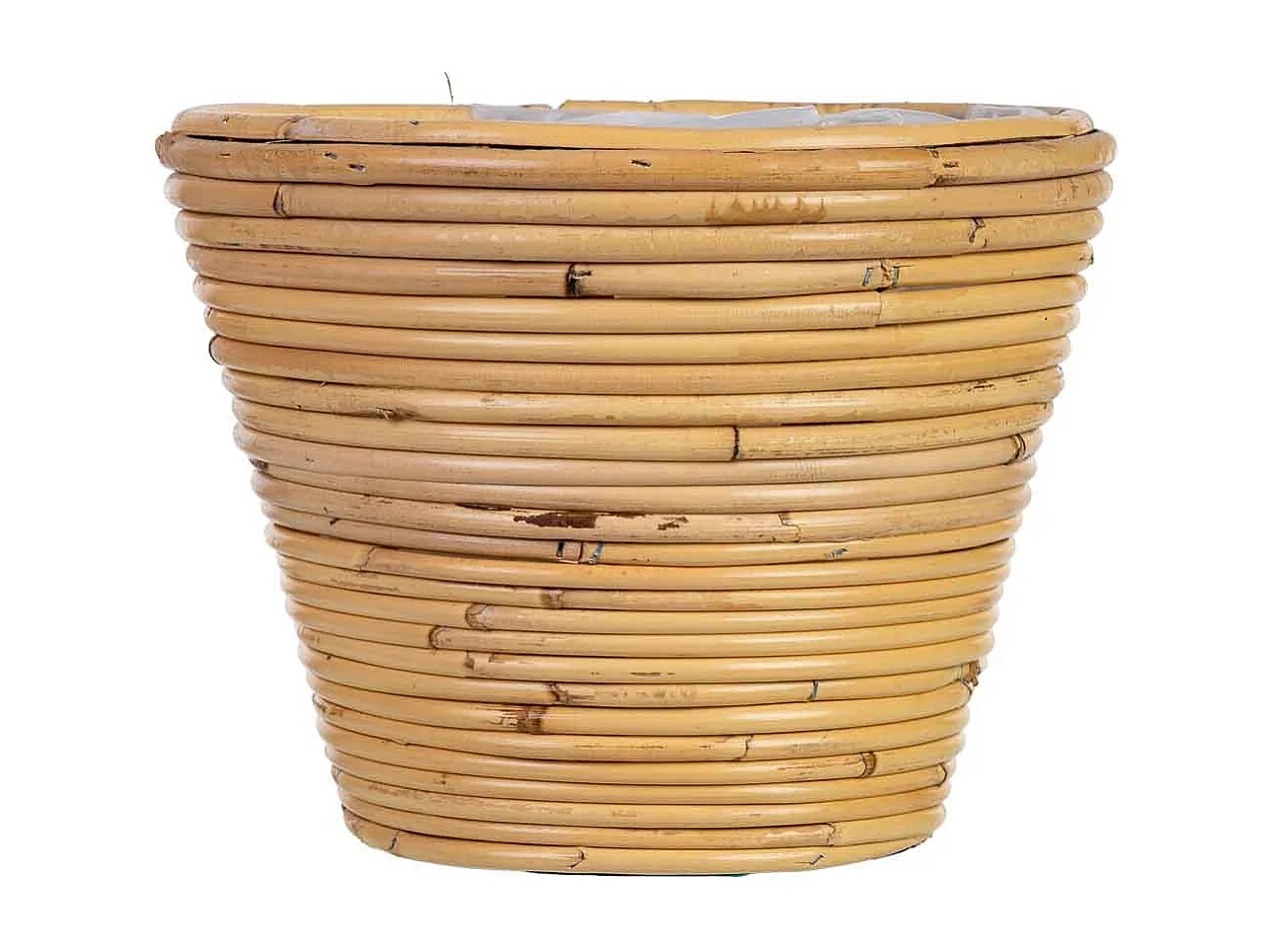 Cesto redondo em bambu 25x25x19h cm