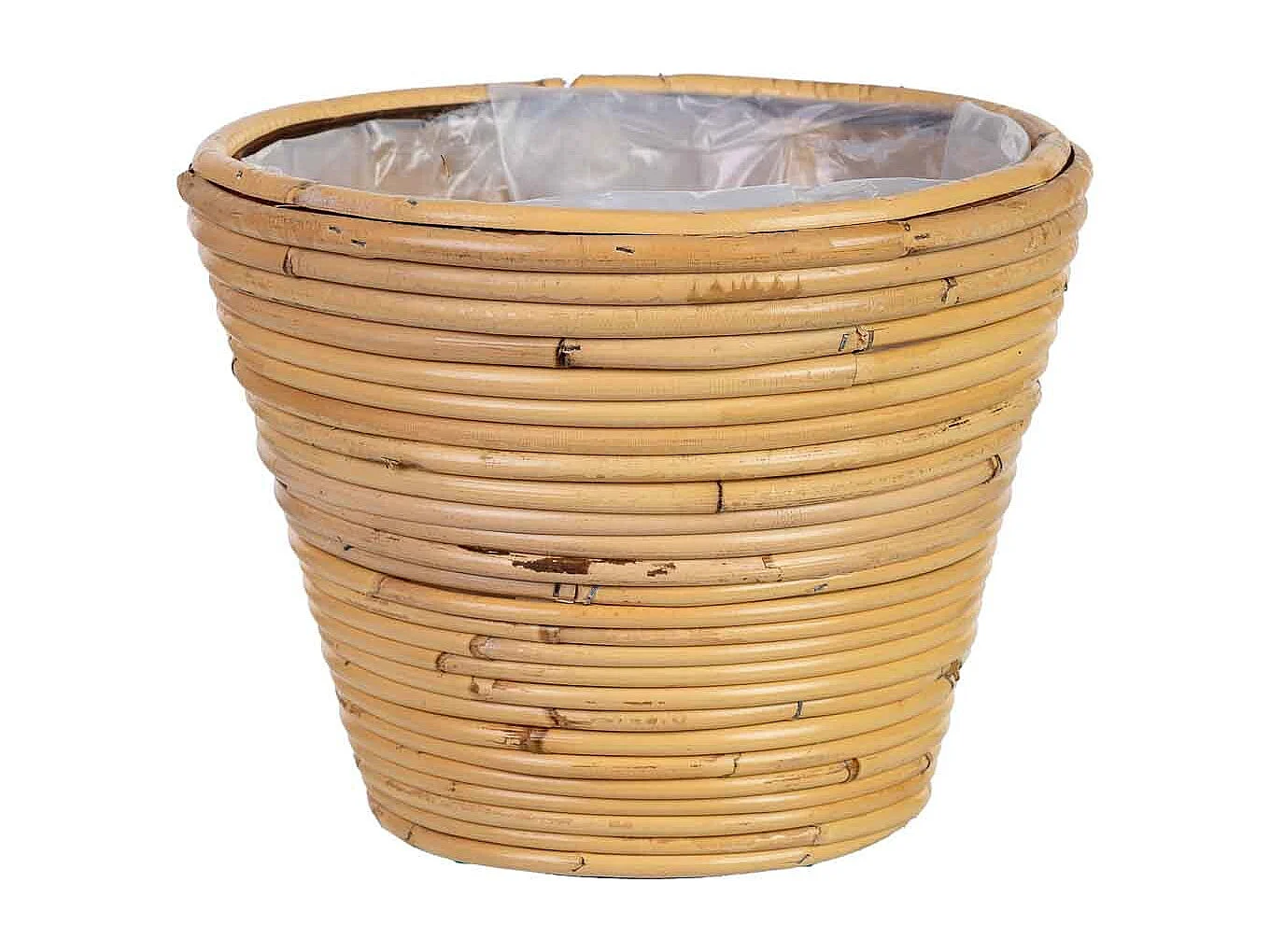 Cesto redondo em bambu 25x25x19h cm