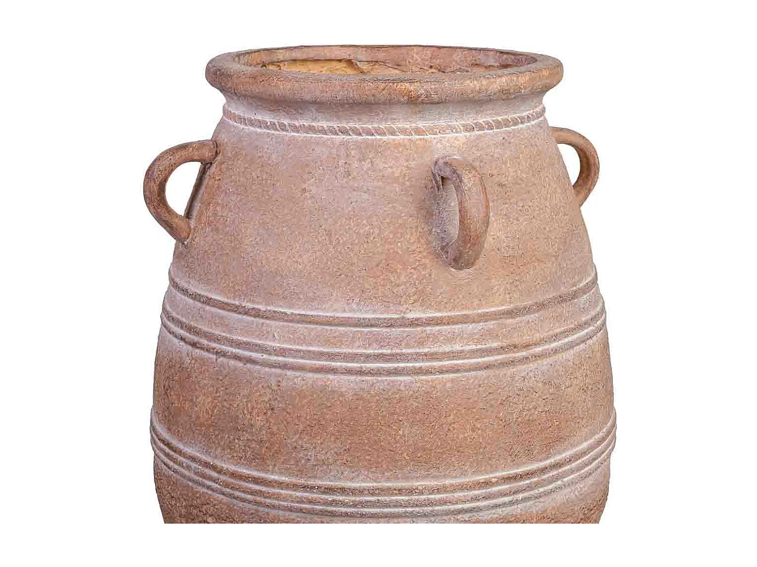 Jarrón de magnesio marrón 37x37x56h cm