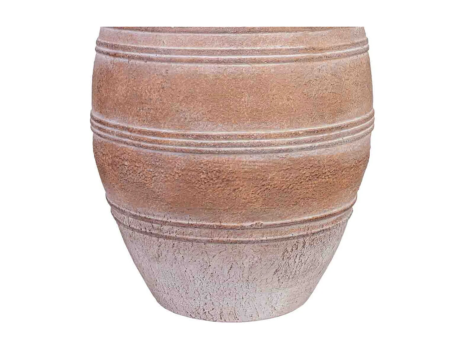 Jarrón de magnesio marrón 37x37x56h cm