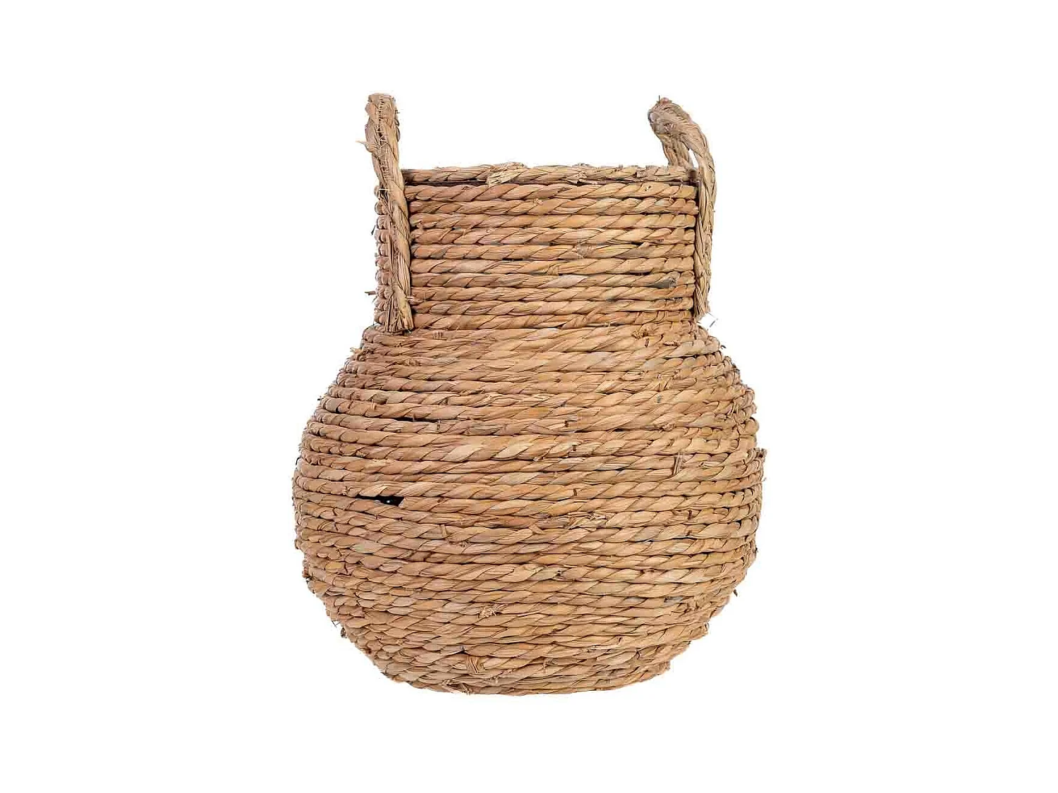 Vase décoratif en corde avec anses 20x20x33h cm