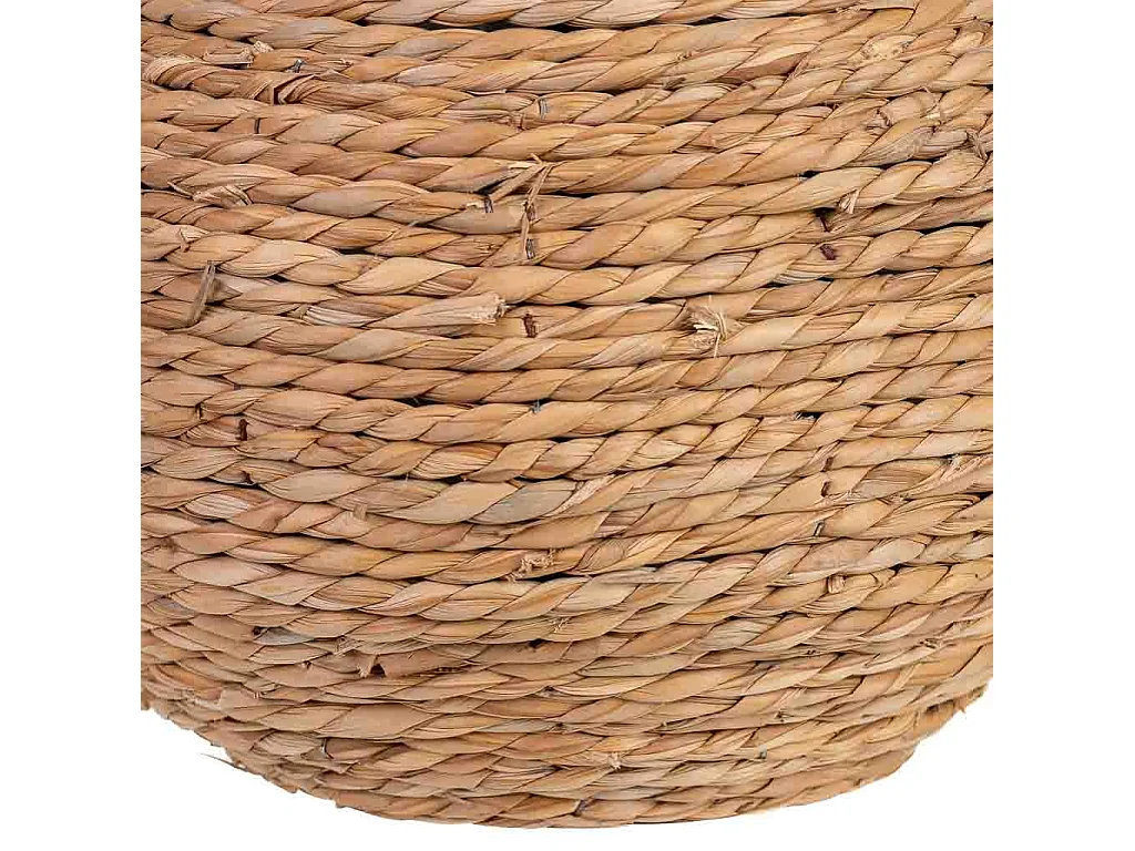 Vaso decorativo in corda con manici cm 20x20x33h