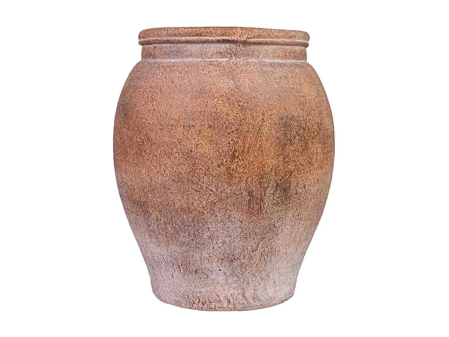 Vaso de magnésio castanho 30,5x30,5x37h cm