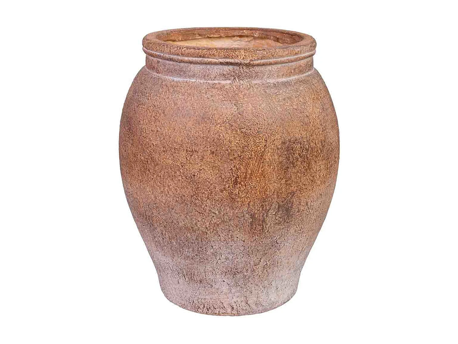 Vaso de magnésio castanho 30,5x30,5x37h cm