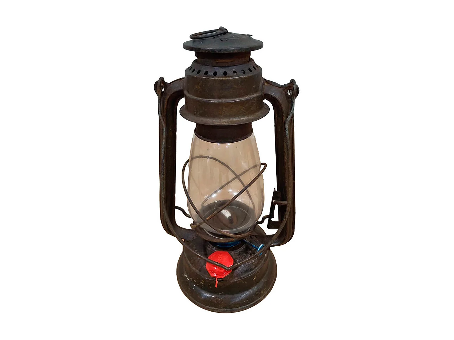 Lanterne en métal artisanale 18x18x32