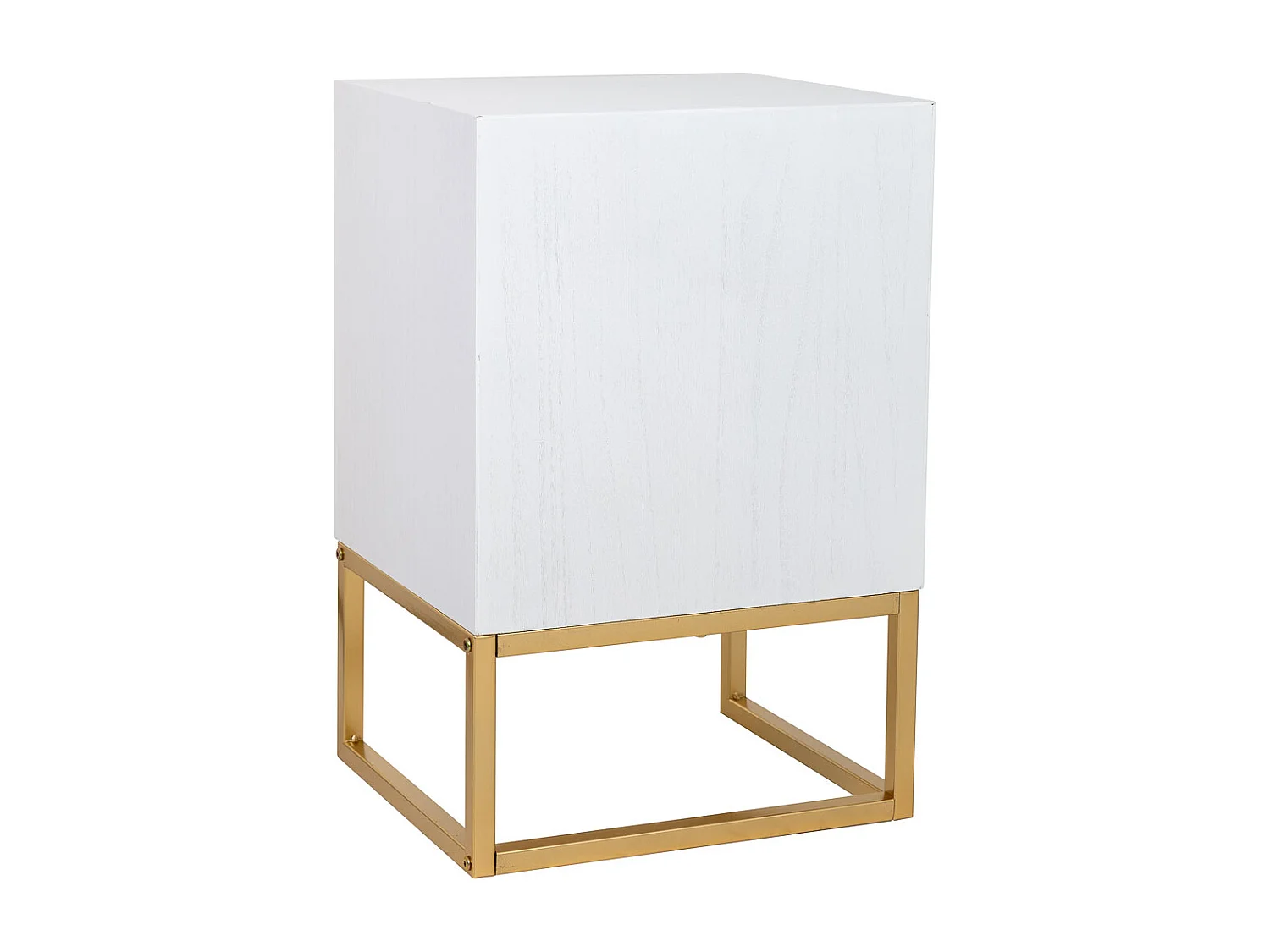 1-türiger Tisch aus Holz und Metall, 40x35x61H cm