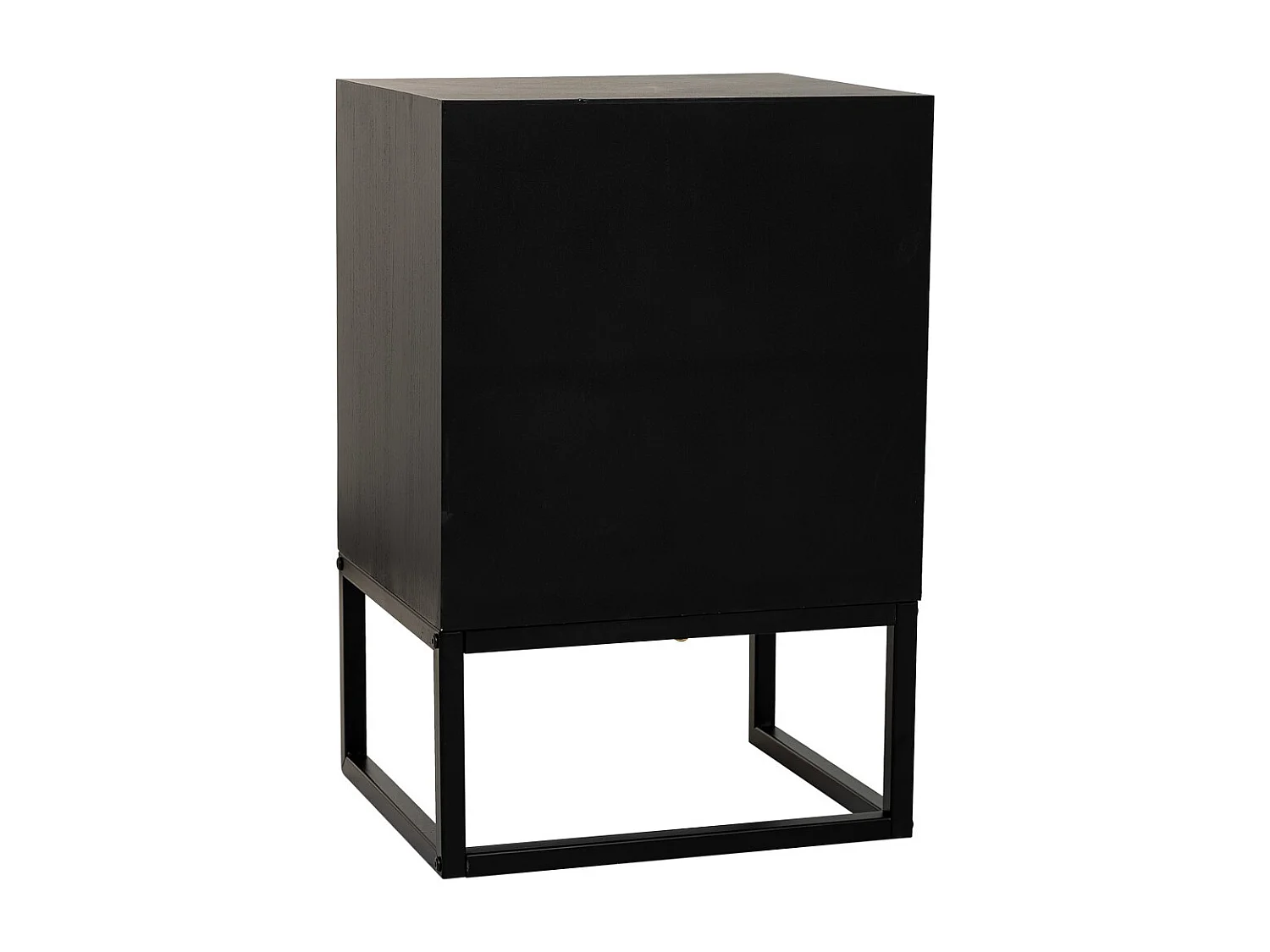 Mesa 1 porta de madeira e metal 40x35x61h cm