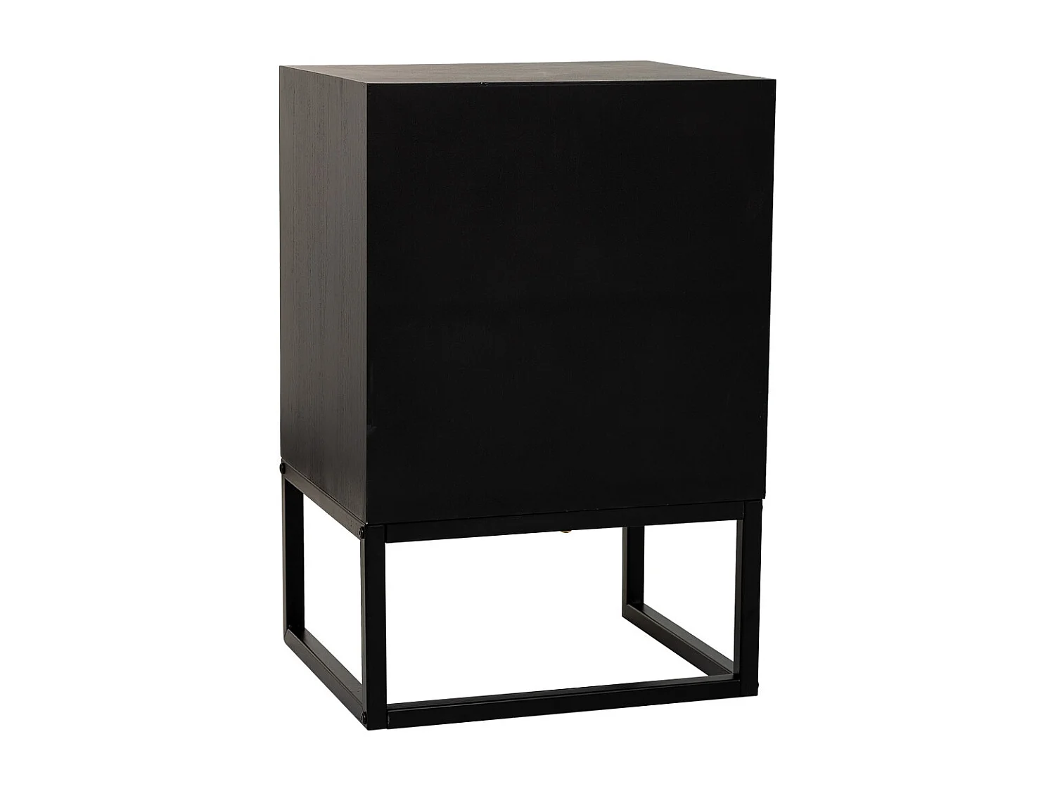 1-türiger Tisch aus Holz und Metall, 40x35x61H cm