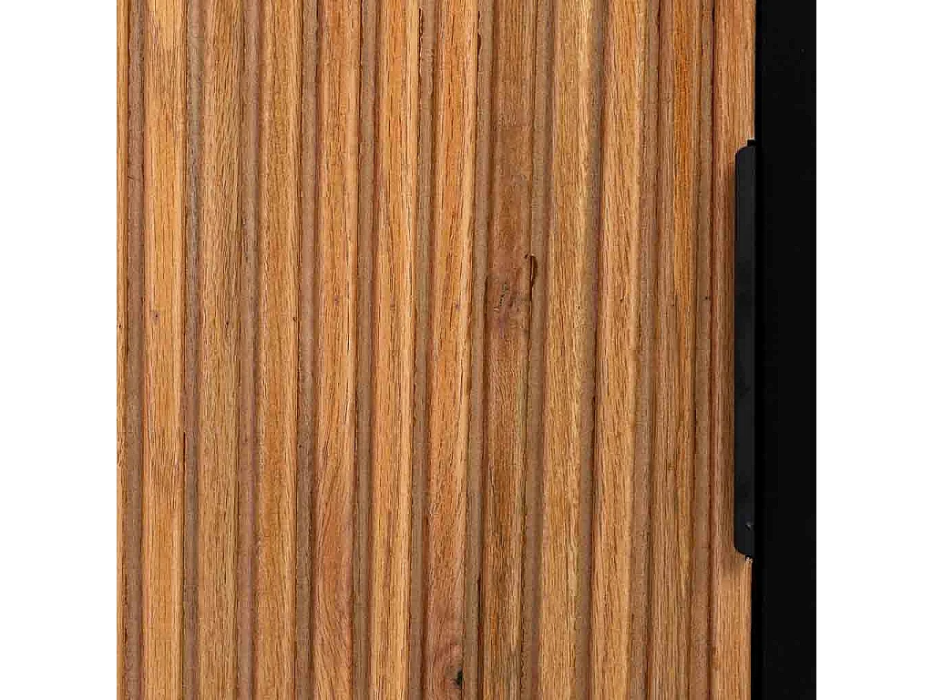 1-türiger Tisch aus Holz und Metall, 40x35x61H cm