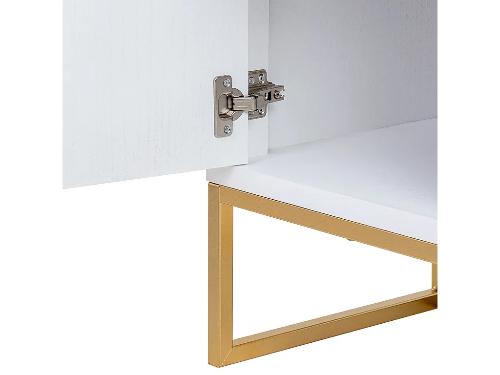 Mesita madera y metal 1 cajón y 1 puerta 42x36,5x71h cm