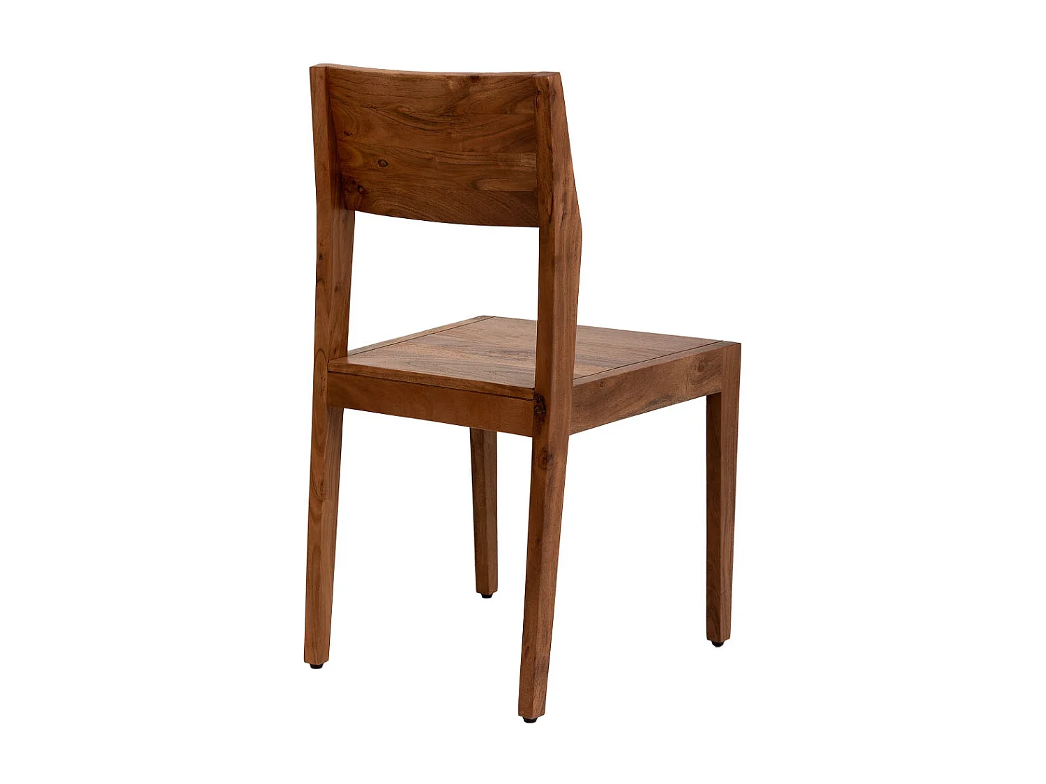 Chaise de salle à manger en bois finition marron 47x46x84h cm