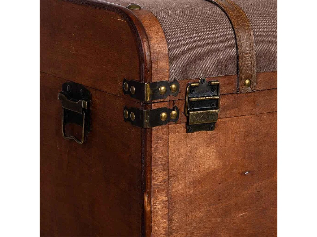 Baú adega de madeira 45x28x59h cm