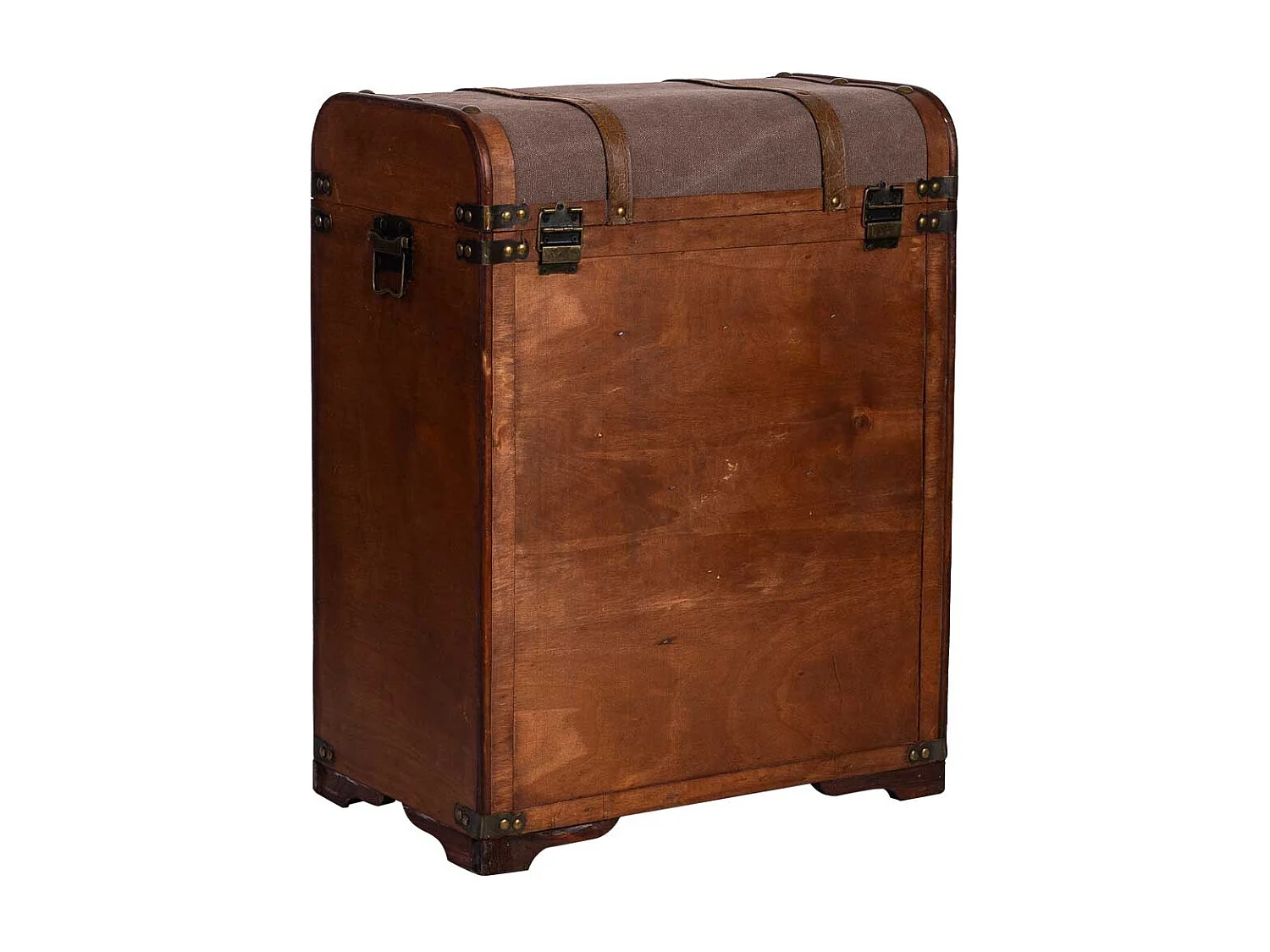 Weinregal-Truhe aus Holz, 45x28x59H cm