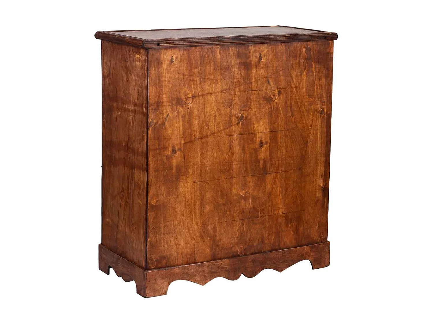 Weinregal-Truhe aus Holz braun, 63x31x69,5h cm