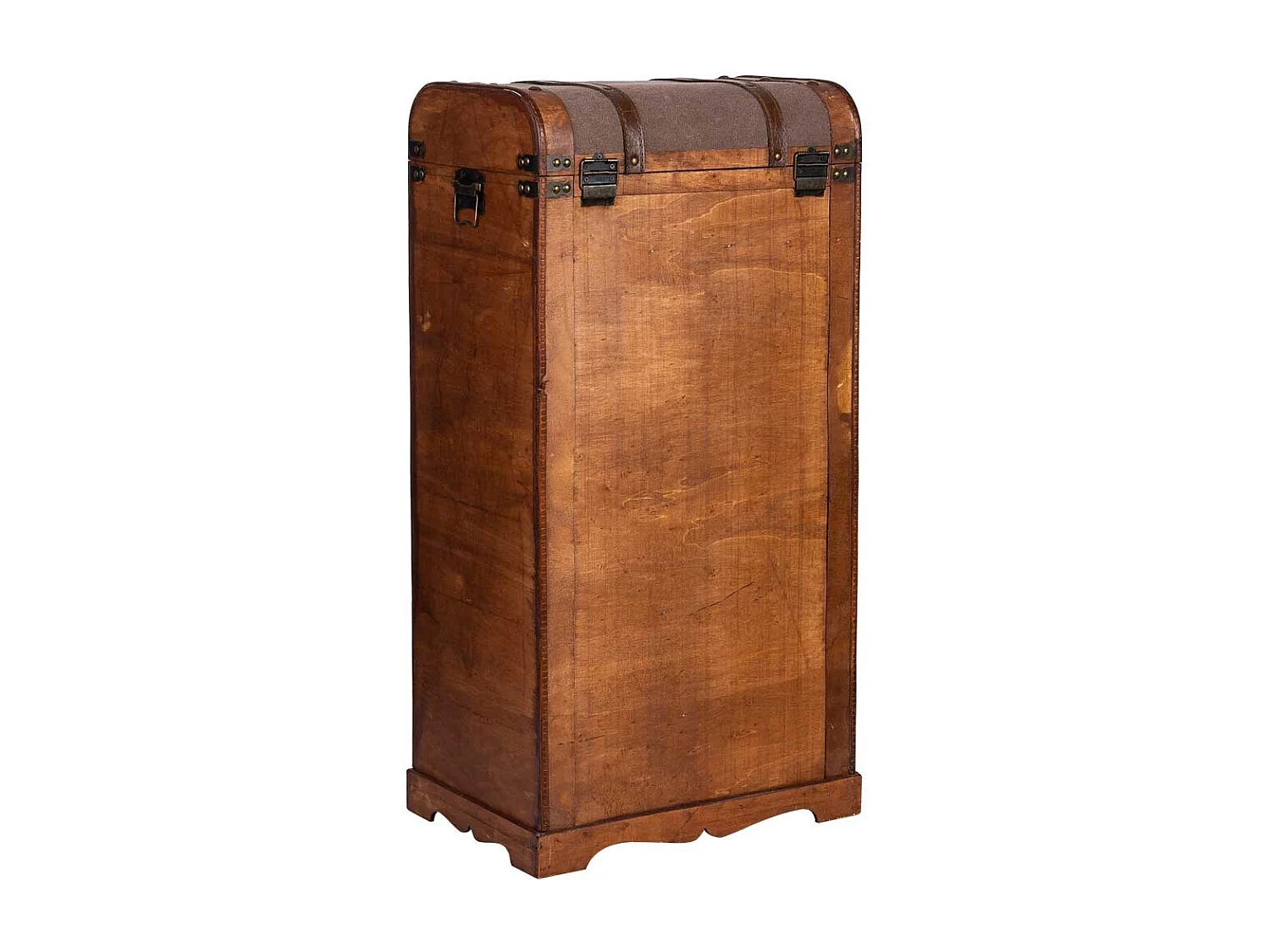 Baul porta bottiglie in legno 44x30x85h cm
