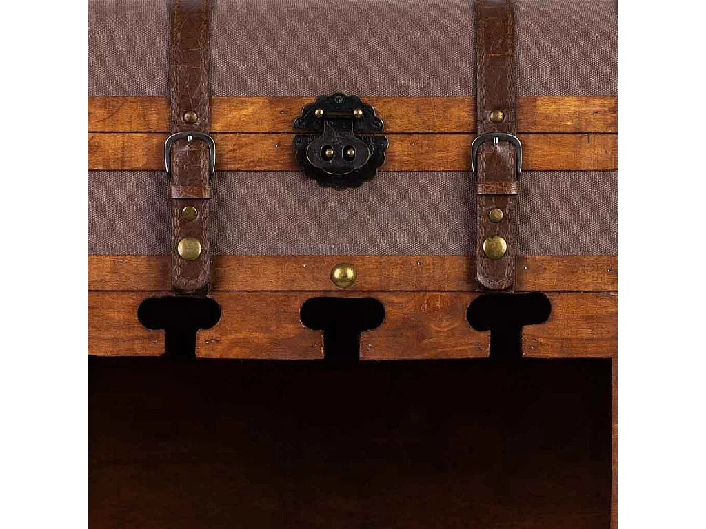 Baul porta bottiglie in legno 44x30x85h cm