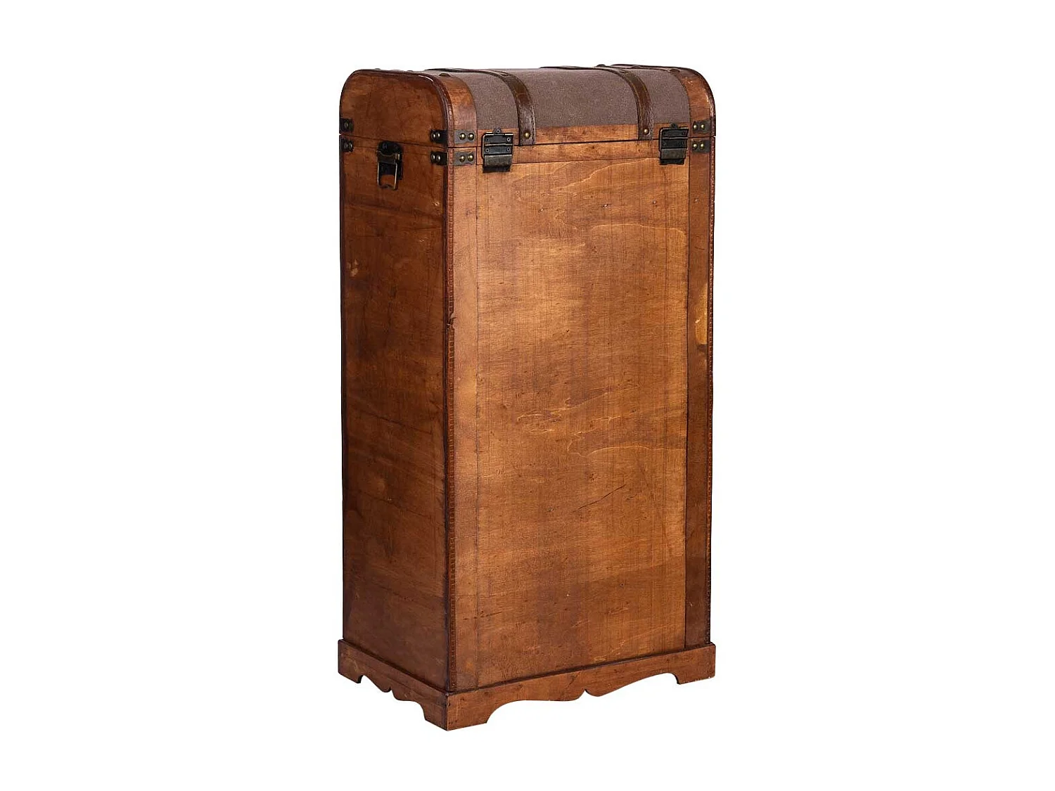 Weinregal-Truhe aus Holz, 44x30x85h cm