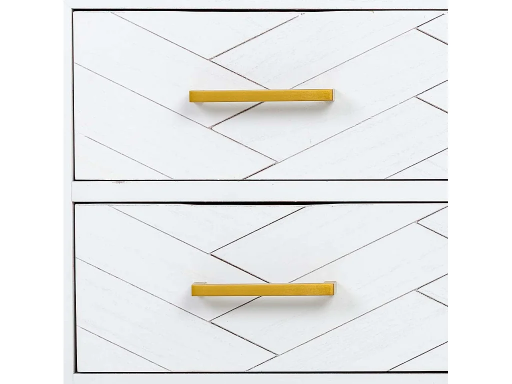 Kommode mit 3 Schubladen aus Holz und Metall 80x39,5x81h cm