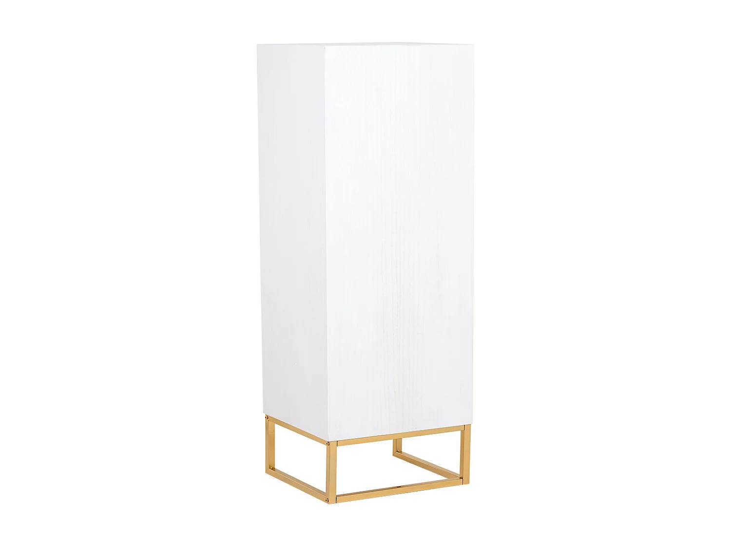 Cómoda com 4 gavetas, madeira e metal, 42x36,5x105h cm